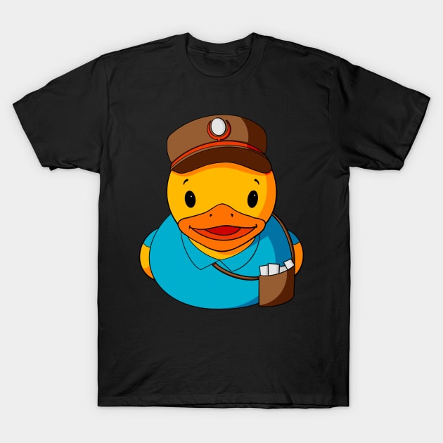 Mailman Rubber Duck T-Shirt by Alisha Ober Designs